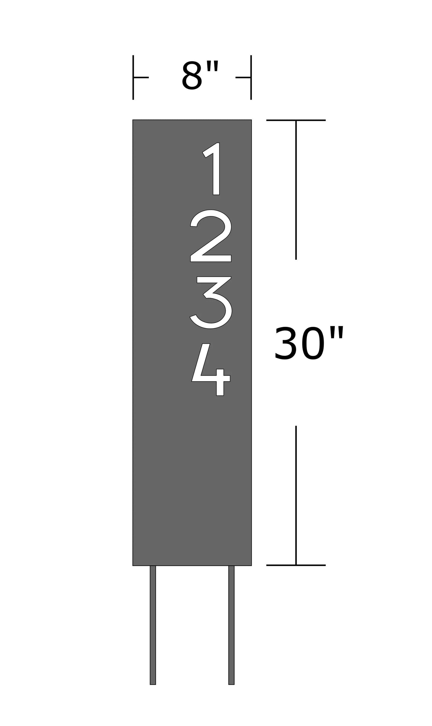 Yard Address Sign